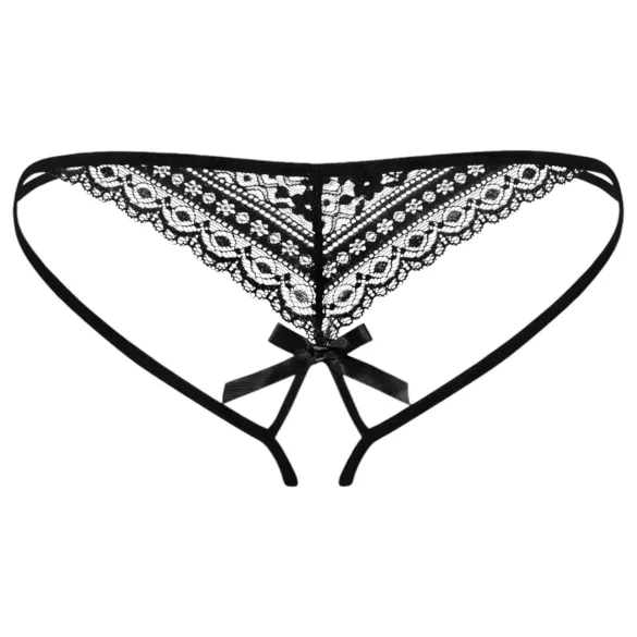 Obsessive Picantina - tanga mujer doble tira - encaje negro - L/XL