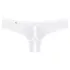 Obsessive - tanga abierto mujer - encaje floral lazo - blanco - L/XL