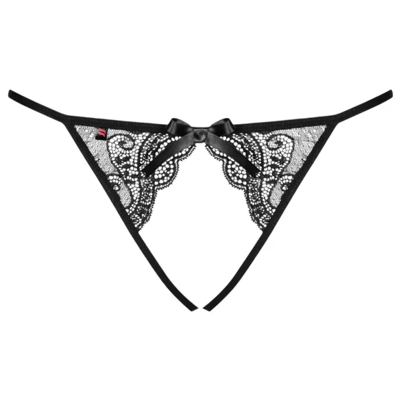 Obsessive Miamor - braga abierta de encaje con red - negro - L/XL
