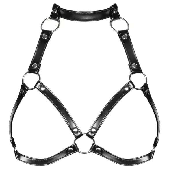 Obsessive - arnés corporal decorativo con cuello - negro - talla S-L