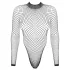 Obsessive - body de red negro de manga larga (talla S-L)