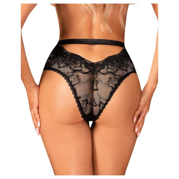 Obsessive Olvidia - Braga decorada con estampado floral (negra) - M/L