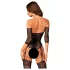 Obsessive - body de red decorado - negro - talla S-L