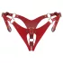 Obsessive Inferro - tanga abierta ajustable efecto cuero - rojo