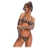 Obsessive Addia - conjunto de red con estampado de leopardo - L/XL