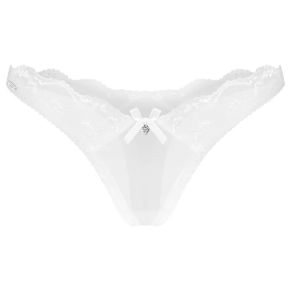 Obsessive Weddya - tanga de encaje (blanco) - L/XL