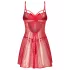 Obsessive Gifty - conjunto de babydoll y tanga (rojo) - L/XL