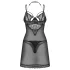 Obsessive Matildea - conjunto de camisón y tanga (negro)
