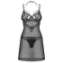 Obsessive Matildea - conjunto de camisón y tanga (negro) - L/XL