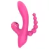 Erospace Sweet Play - vibrador de punto G con sonda anal y succión (rosa)