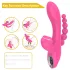 Erospace Sweet Play - vibrador de punto G con sonda anal y succión (rosa)