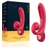 Sweet Play - Vibrador con estimulador de clítoris - silicona - rojo