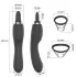 Erospace Sweet Play - Vibrador 2 en 1 para clítoris con lengua y succión (negro)