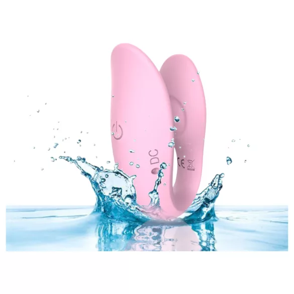Erospace Sweet Play - vibrador para parejas controlado por aplicación (rosa)
