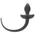 Wild Play - plug anal con cola - silicona negra