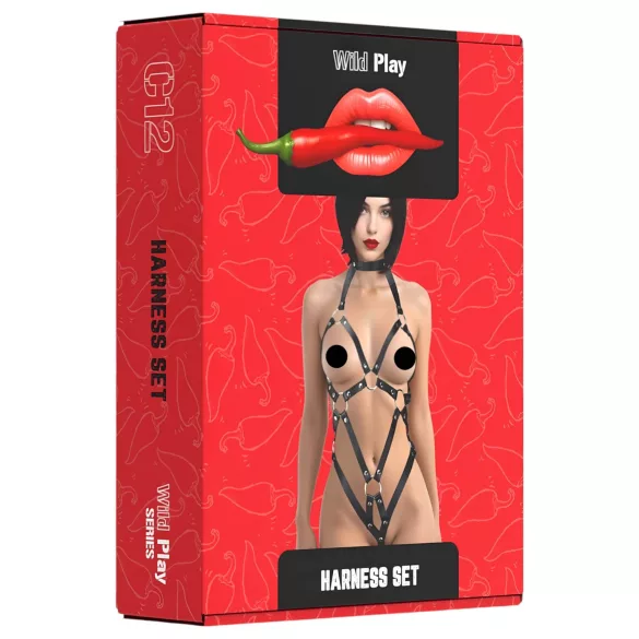 Wild Play - body lencería femenina - encaje negro