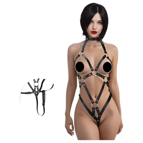 Wild Play - body lencería femenina - encaje negro