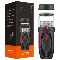   Men's Play - masturbador masculino rotatorio - silicona negra