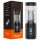 Men's Play - masturbador negro giratorio, succionador y vibrador