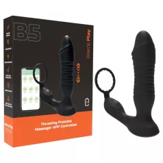   Men's Play - Consolador anal vibrador inteligente - silicona negra