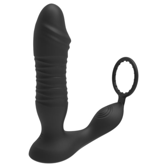Men's Play - Consolador anal vibrador inteligente - silicona negra