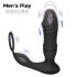 Men's Play - Consolador anal vibrador inteligente - silicona negra