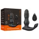 Erospace Men's Play - vibrador de próstata con movimiento arriba y abajo (negro)