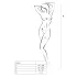 Passion BS010 - body de red abierto - blanco - talla S-L