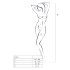 Passion BS019 - conjunto de red (blanco) - Talla S-L