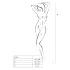 Passion BS024 - Conjunto de red con corazones (blanco) - S-L