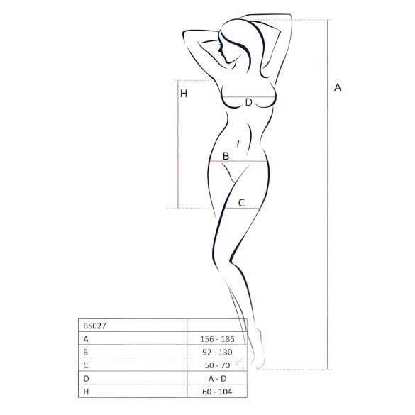 Passion BS027 - vestido mini de red - negro - talla S-L