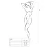Passion BS031 - body abierto - transparente blanco - talla S-L