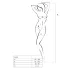 Passion BS032 - body de red abierto - sexy - rojo - talla S-L