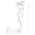 Passion BS032 - Mono de red abierto (blanco) - Tallas S-L