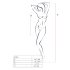 Conjunto de Encaje Rosado BS034 - Negro - Tallas S-L