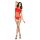 Passion BS035 - Body de red con tirantes y aberturas (rojo) - Tallas S-L