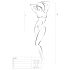 Passion BS035 - Body de red abierta con tirantes (blanco) - Talla S-L