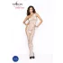 Passion BS036 - body abierto con flores - blanco - talla S-L
