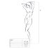 Passion BS047 - Conjunto blanco necc abierto, S-L