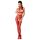 Passion BS048 - Mono abierto de red con cuello halter (rojo) - Talla S-L