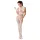 Passion BS048 - body de red abierto con cuello halter - blanco - talla S-L