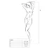 Passion BS049 - conjunto lencería red mujer cuello halter blanco talla S-L