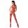 Passion BS053 - Conjunto de red con cuello halter (rojo) - Tallas S-L