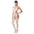 Passion BS053 - conjunto de red con cuello halter - blanco - S-L