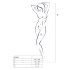 Passion BS058 - Mono de red abierto (negro) - Tallas S-L
