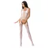 Passion BS059 - conjunto lencería de red - blanco - talla S-L