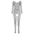 Passion BS077 - body de red manga larga - negro - talla S-L