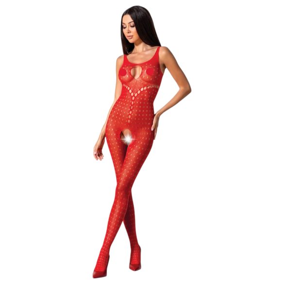 Passion BS078 - mono abierto de lunares - rojo (Tallas S-L)