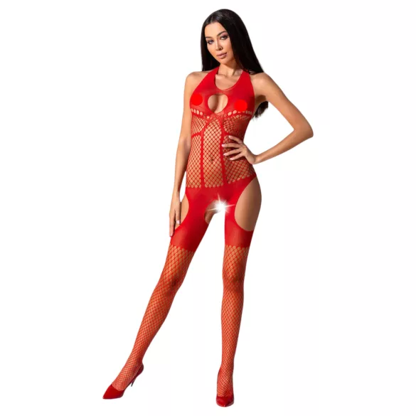 Passion BS079 - conjunto de red - color rojo - talla S-L