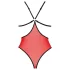 Pasión Peonía - body con aberturas laterales (rojo) - L/XL